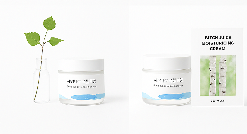 Round Lab Birch Juice Moisturizing Cream Glass skin Dewy Finish